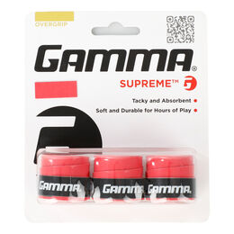 Sobregrips Gamma Supreme Overgrip 3er-Pack Rot